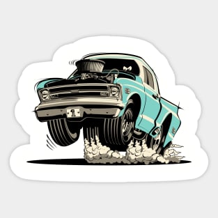 Cartoon retro hot rod Sticker